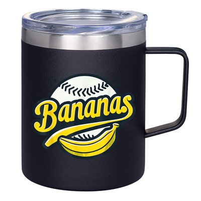 Banana Baseball Lover Cool Game Kawaii 12oz Stainless Steel Coffee Mug