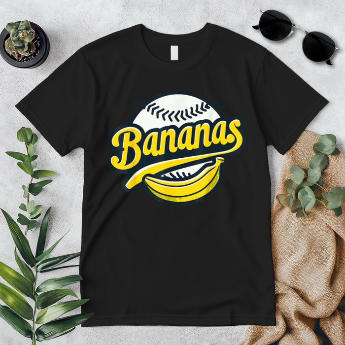 Banana Baseball Lover Cool Game Kawaii Premium T-Shirt