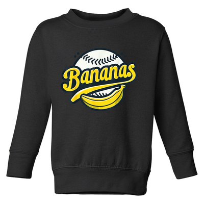 Banana Baseball Lover Cool Game Kawaii Toddler Sweatshirt