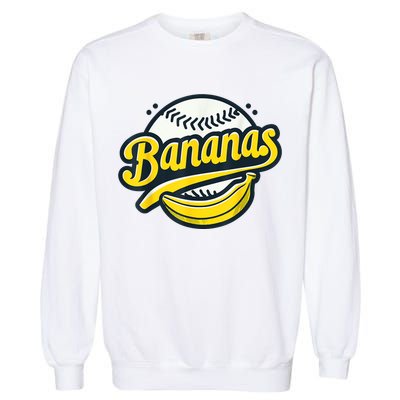 Banana Baseball Lover Cool Game Kawaii Garment-Dyed Sweatshirt