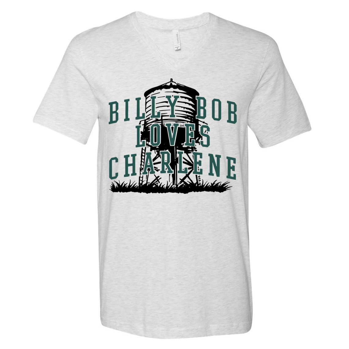 Billy Bob Loves Charlene V-Neck T-Shirt