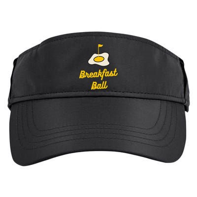 Breakfast Ball Mulligan Golf funny sport lovers Adult Drive Performance Visor