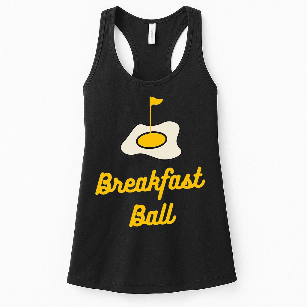 Breakfast Ball Mulligan Golf funny sport lovers Womens Tank Top