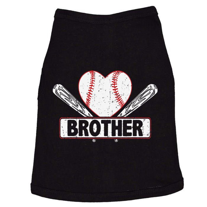 Baseball Brother Matching Family Softball Baseball Lover Doggie Tank