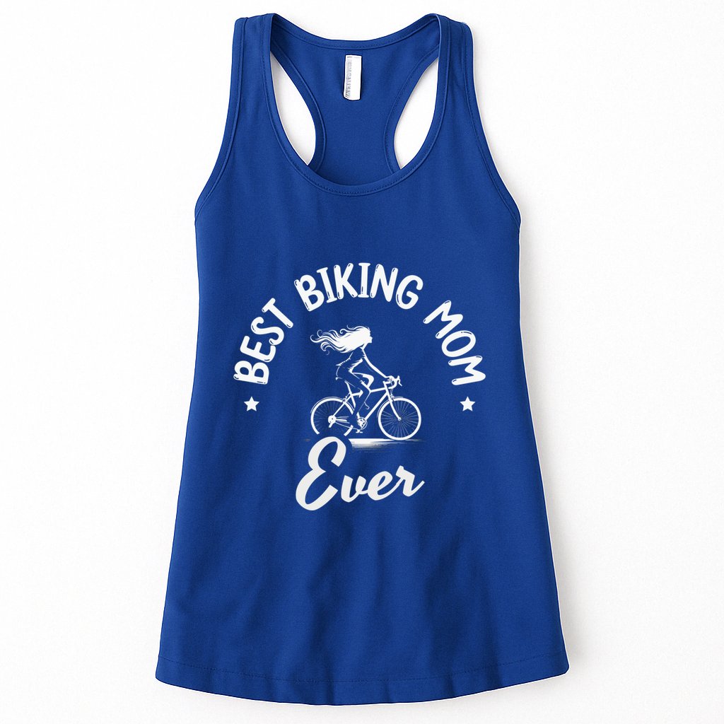 Best Biking Mom Ever Mtb Mountain Bike Cycling Cyclist Funny Gift Womens Tank Top