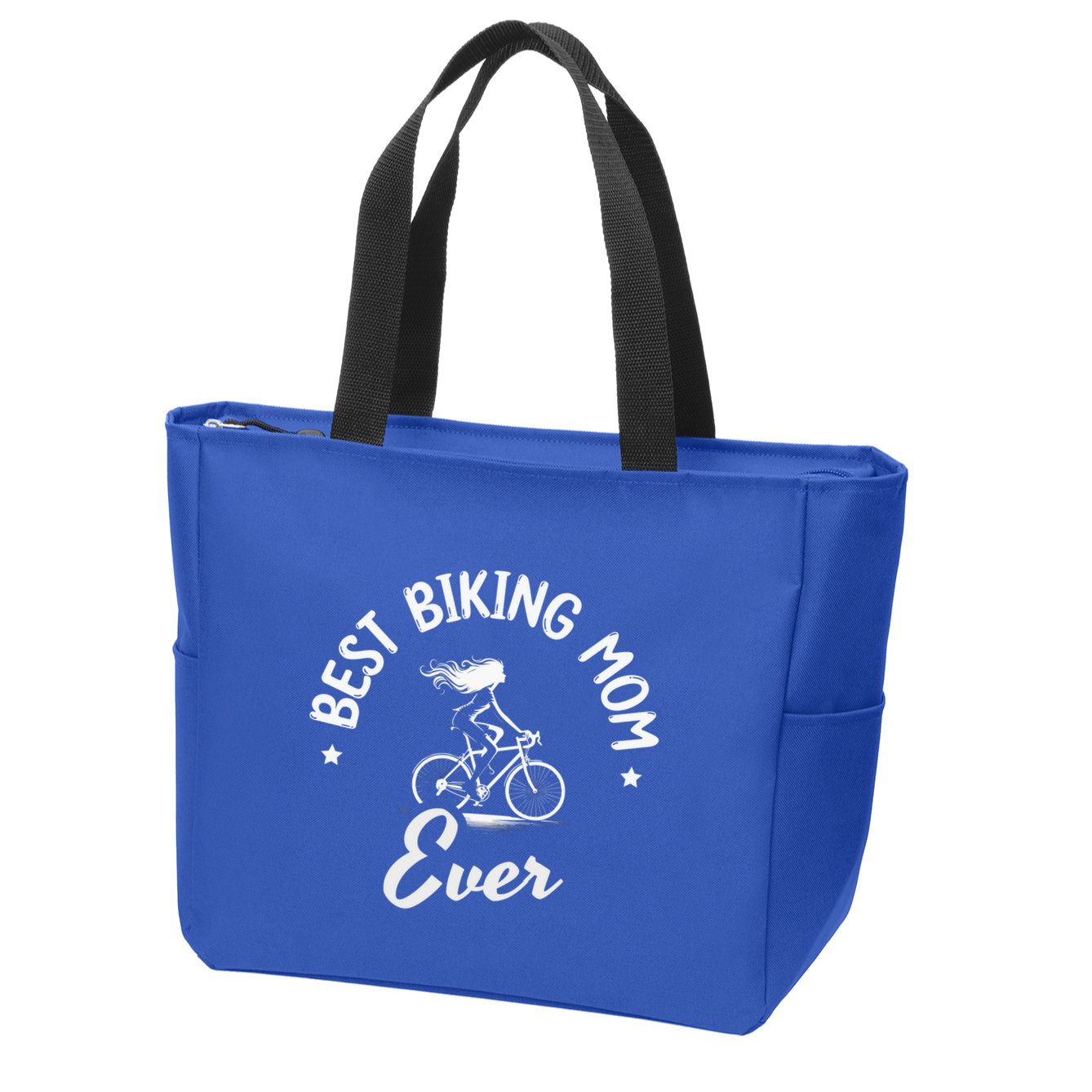 Best Biking Mom Ever Mtb Mountain Bike Cycling Cyclist Funny Gift Zip Tote Bag