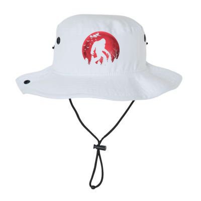 Bigfoot Blood Moon Full Moon On Halloween And Flying Witch Legacy Cool Fit Booney Bucket Hat