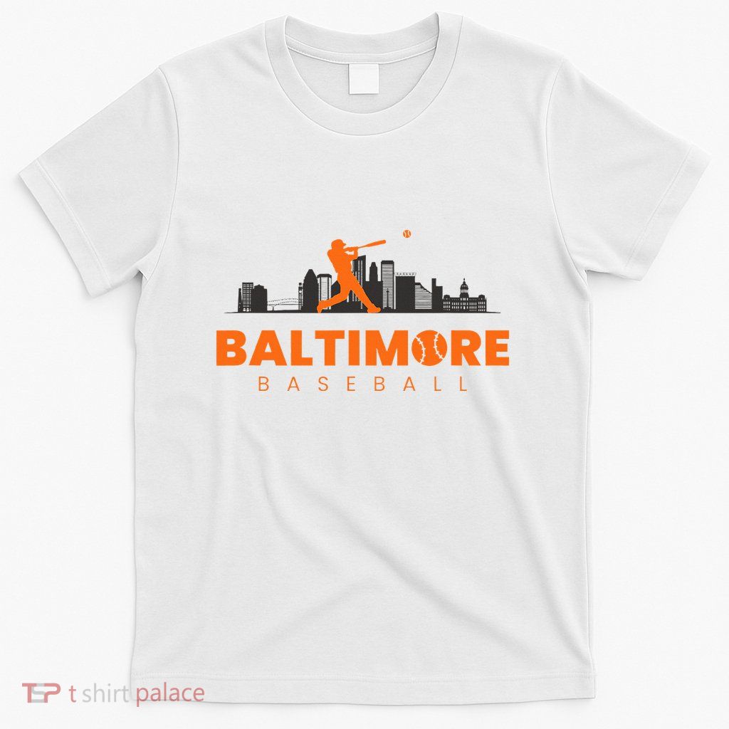 Baltimore Baseball Minimalist City Skyline T-Shirt