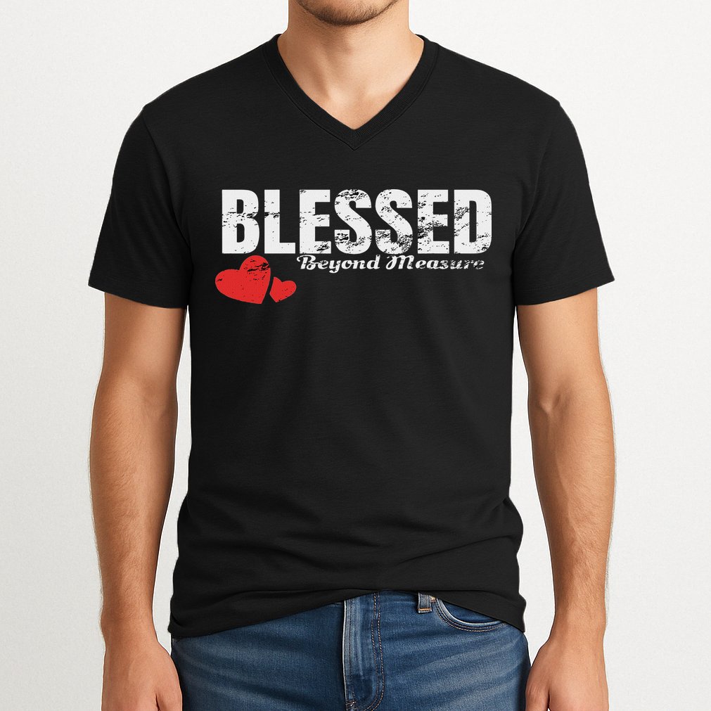 Blessed Beyond Measure V-Neck T-Shirt