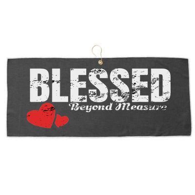 Blessed Beyond Measure Large Microfiber Waffle Golf Towel