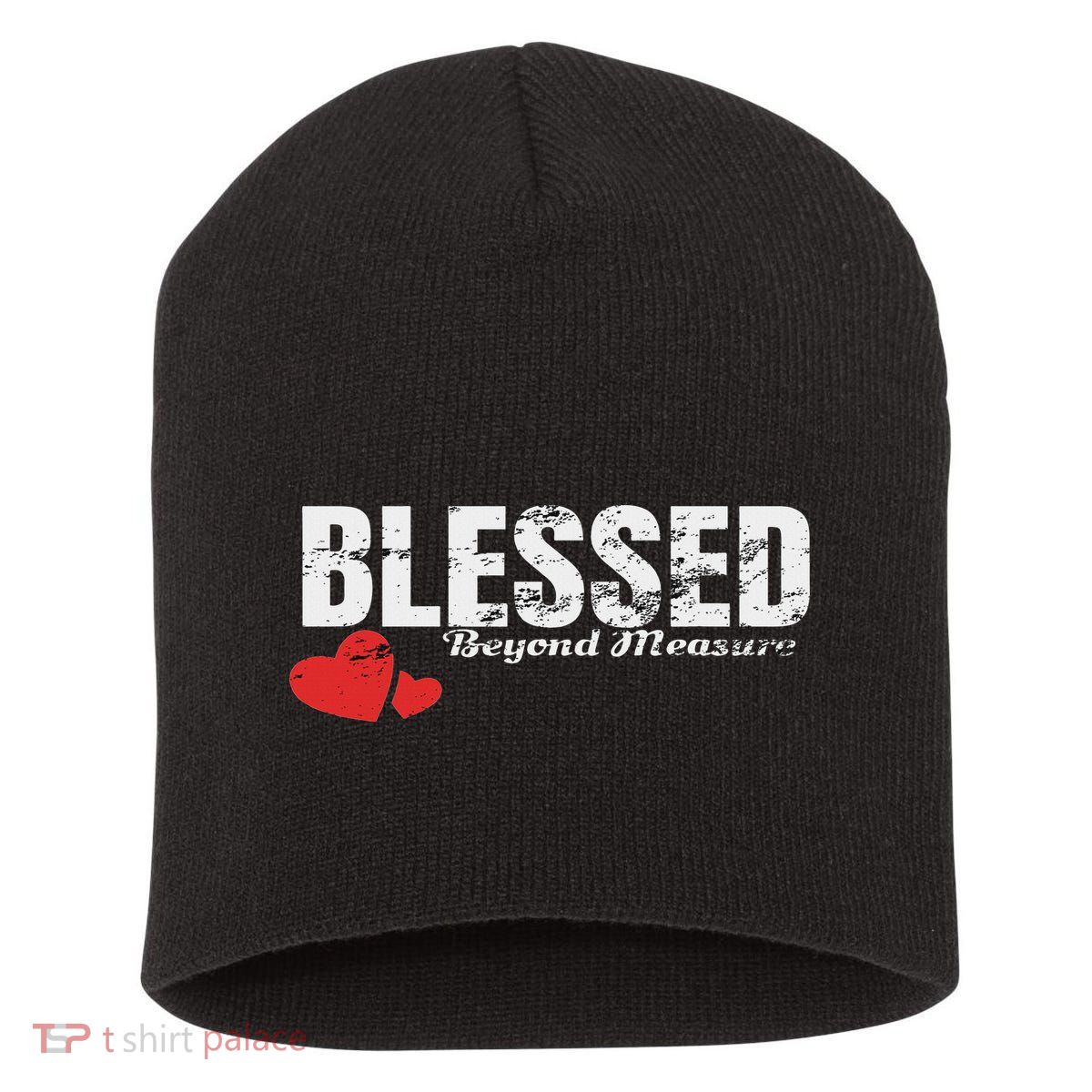 Blessed Beyond Measure Short Acrylic Beanie