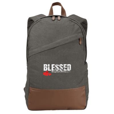 Blessed Beyond Measure Cotton Canvas Backpack