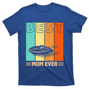 Best Boating Mom Ever Retro Graphic Mama Mother's Day Gift T-Shirt