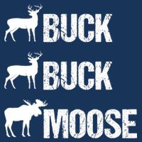 Buck Buck Moose Funny Moose Buck Hunting Full-Length Apron With Pockets