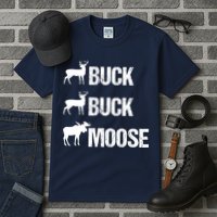 Buck Buck Moose Funny Moose Buck Hunting Tall T-Shirt