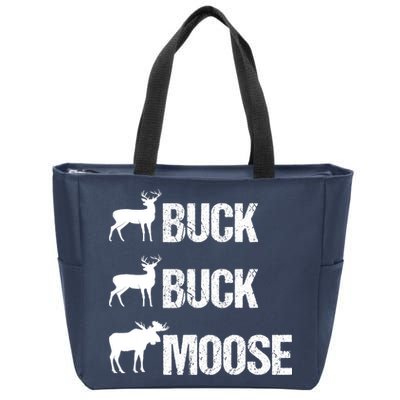 Buck Buck Moose Funny Moose Buck Hunting Zip Tote Bag