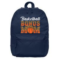 Basketball Bonus Mom Game Day Leopard Basketball Mothers Day 16 in Basic Backpack
