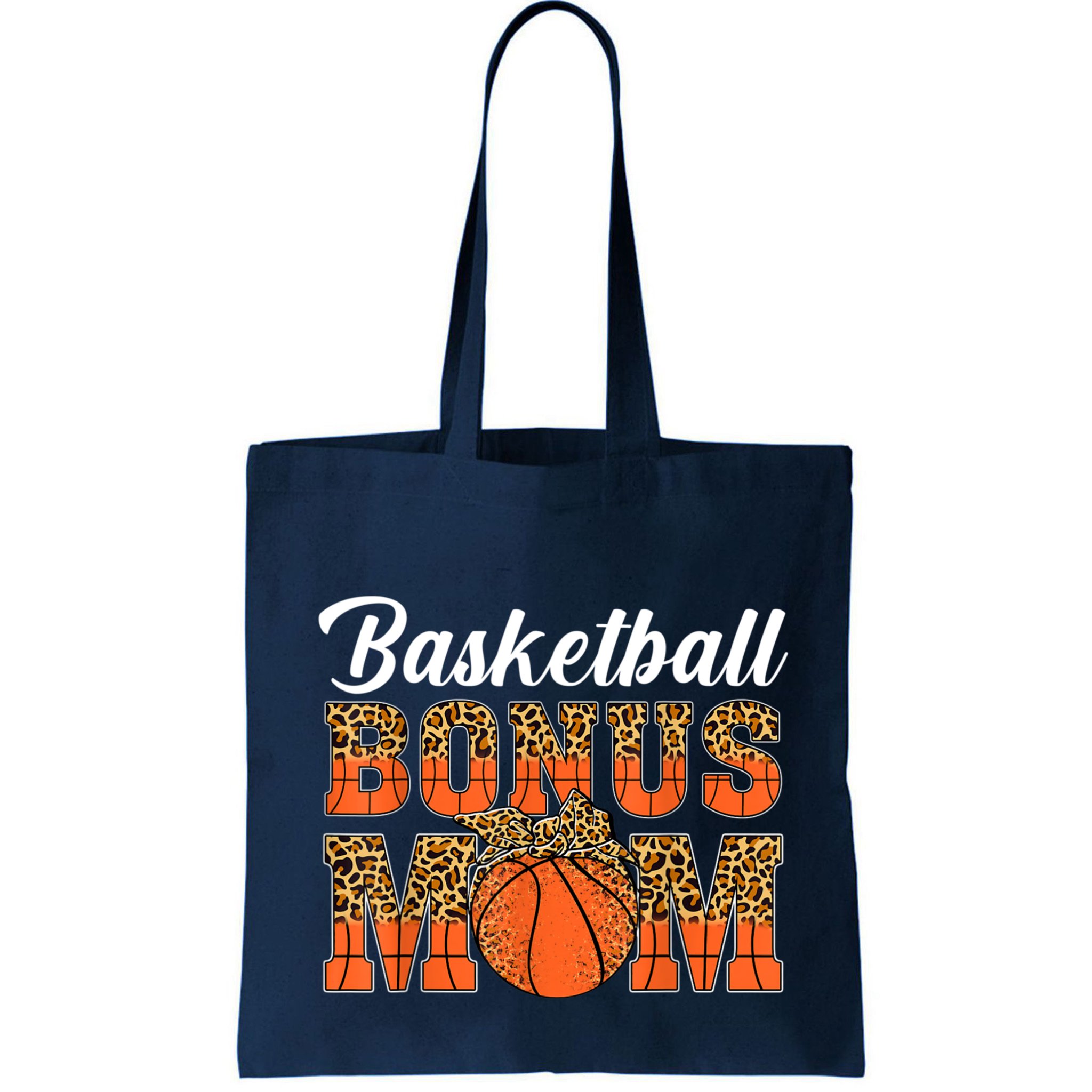 Basketball Bonus Mom Game Day Leopard Basketball Mothers Day Bag