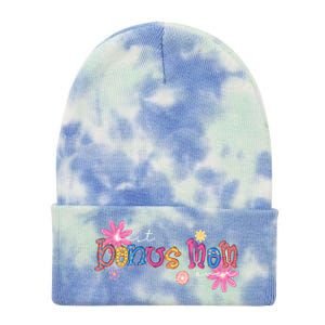 Best Bonus Mom Ever Happy Mothers Day Funny Gift Tie Dye 12in Knit Beanie