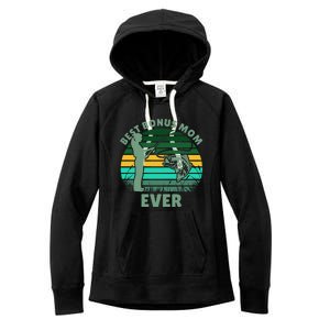 Best Bonus Mom Ever Fishing Cute Gift Women's Fleece Hoodie