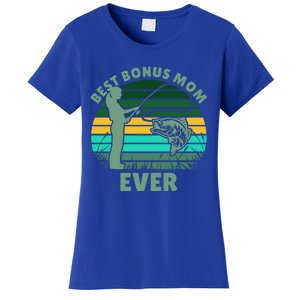 Best Bonus Mom Ever Fishing Cute Gift Women's T-Shirt