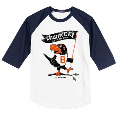 Baltimore Birds Maryland Charm City Pride Novelty Baseball Sleeve Shirt