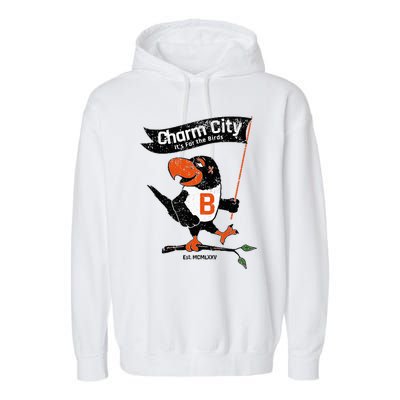 Baltimore Birds Maryland Charm City Pride Novelty Garment-Dyed Fleece Hoodie