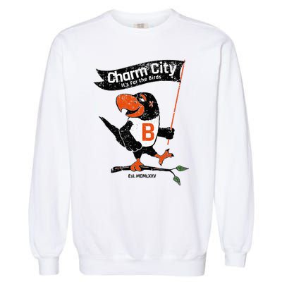 Baltimore Birds Maryland Charm City Pride Novelty Garment-Dyed Sweatshirt