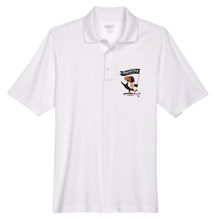 Baltimore Birds Maryland Charm City Pride Novelty Men's Origin Performance Pique Polo