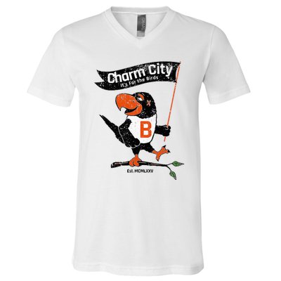 Baltimore Birds Maryland Charm City Pride Novelty V-Neck T-Shirt