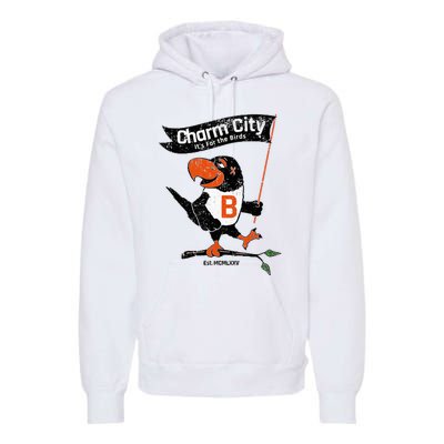 Baltimore Birds Maryland Charm City Pride Novelty Premium Hoodie