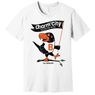 Baltimore Birds Maryland Charm City Pride Novelty Premium T-Shirt