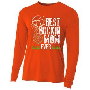 Best Buckin Mom Ever Deer Hunting Bucking Mother Gift Cool Gift Cooling Performance Long Sleeve Crew