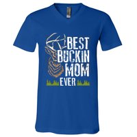 Best Buckin Mom Ever Deer Hunting Bucking Mother Gift Cool Gift V-Neck T-Shirt