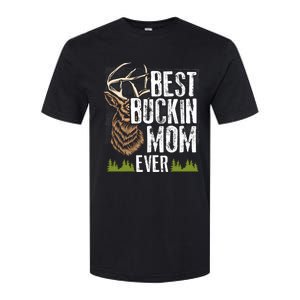 Best Buckin Mom Ever Deer Hunting Bucking Mother Gift Cool Gift Softstyle CVC T-Shirt