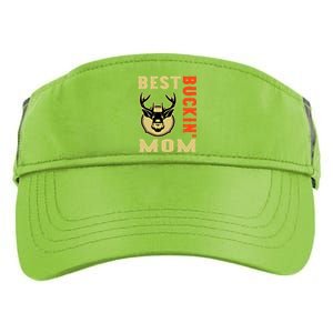 Best Buckin' Mom Funny Deer Hunting Sweatshirt Adult Drive Performance Visor