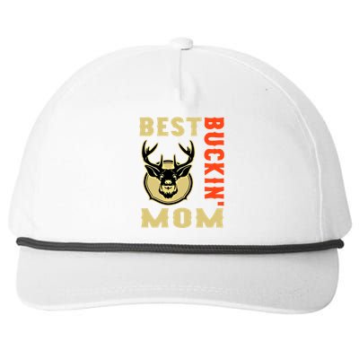 Best Buckin' Mom Funny Deer Hunting Sweatshirt Snapback Five-Panel Rope Hat