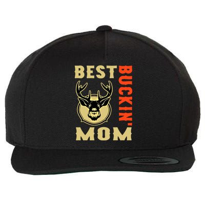 Best Buckin' Mom Funny Deer Hunting Sweatshirt Wool Snapback Cap