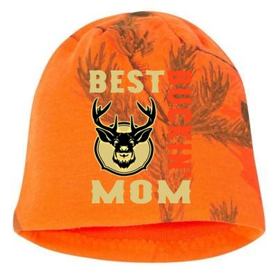 Best Buckin' Mom Funny Deer Hunting Sweatshirt Kati - Camo Knit Beanie