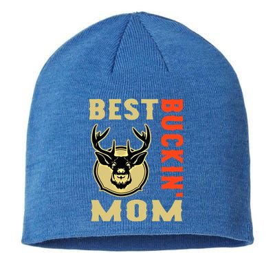 Best Buckin' Mom Funny Deer Hunting Sweatshirt Sustainable Beanie