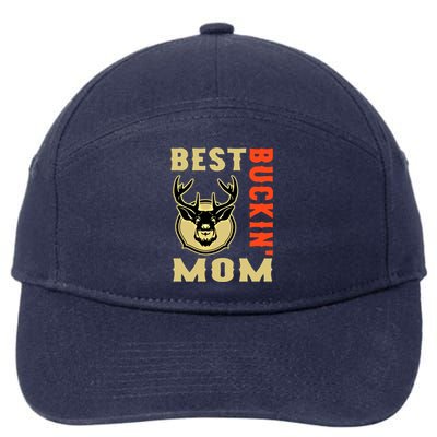 Best Buckin' Mom Funny Deer Hunting Sweatshirt 7-Panel Snapback Hat