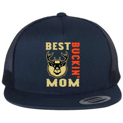 Best Buckin' Mom Funny Deer Hunting Sweatshirt Flat Bill Trucker Hat