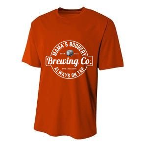 Breastfeeding Brewery Mamas Boobery New Mom Brewing Performance Sprint T-Shirt