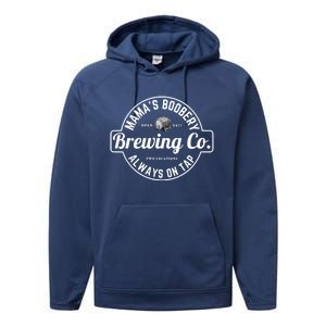 Breastfeeding Brewery Mamas Boobery New Mom Brewing Performance Fleece Hoodie