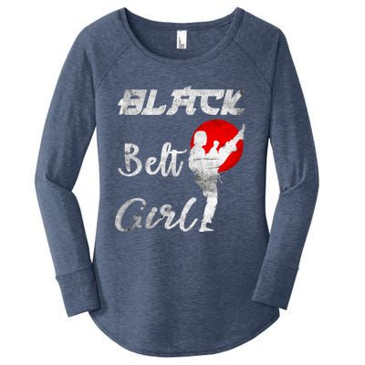 Black Belt Mixed Martial Arts Mma Karate Taekwondo Funny Gift Women's Perfect Tri Tunic Long Sleeve Shirt