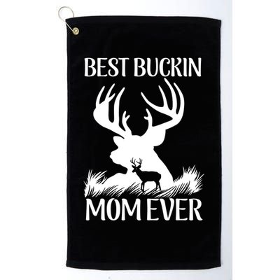 Best Buckin' Mom Ever Deer Hunting Mother Gift Golf Towel