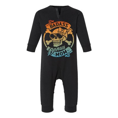 Badass Bonus Mom Stepmom Stepmother MotherS Day Infant Fleece One Piece