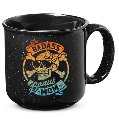 Badass Bonus Mom Stepmom Stepmother MotherS Day 15oz Campfire Ceramic Mug