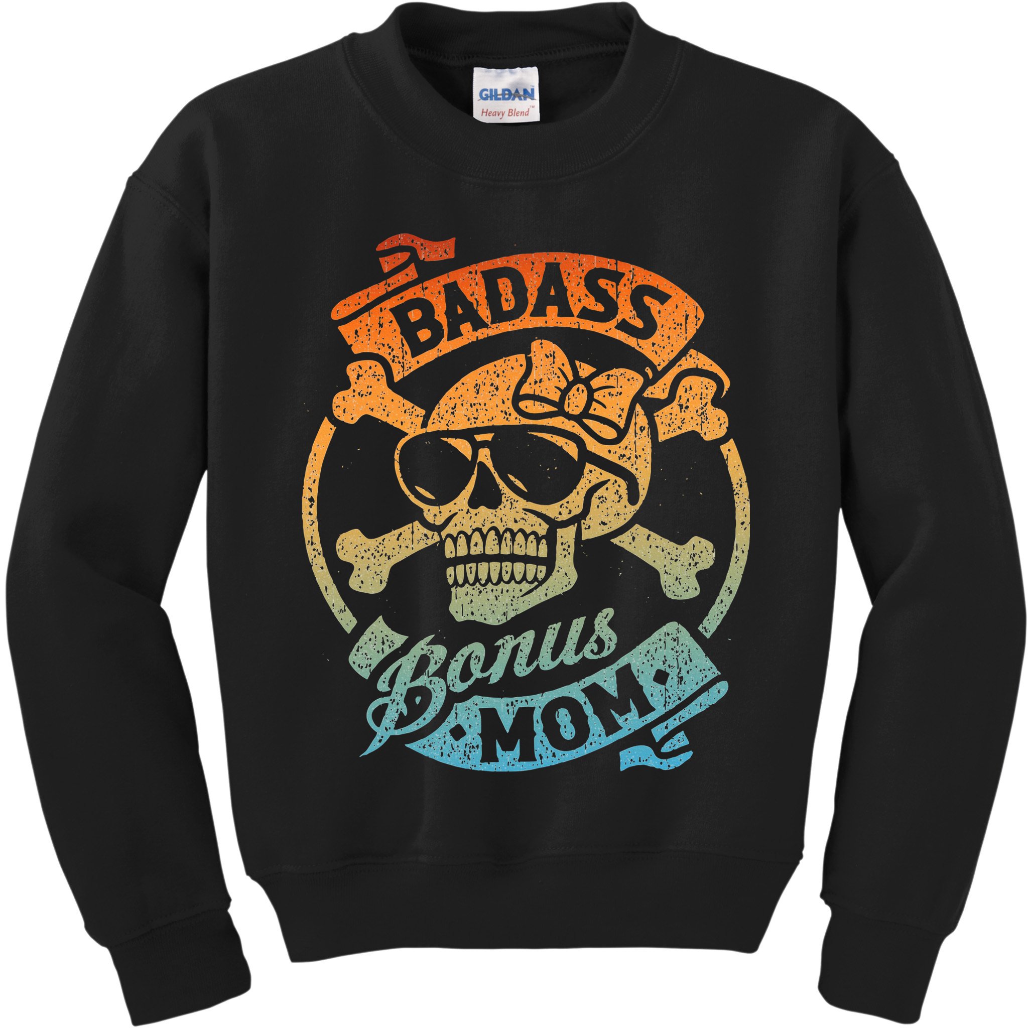 Badass Bonus Mom Stepmom Stepmother MotherS Day Kids Sweatshirt