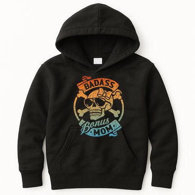 Badass Bonus Mom Stepmom Stepmother MotherS Day Kids Hoodie